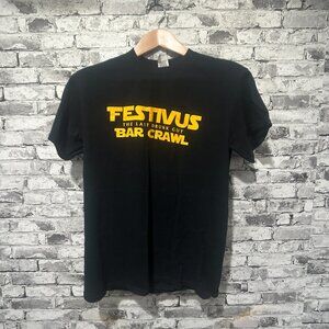 EUC Gildan Women's Bar Crawl Black T-Shirt Size Medium